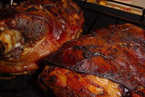 Then, you rub the skin with salt to draw out moisture, so it gets super crispy in the oven. Kearby's Kitchen: Pernil (Roasted Pork Shoulder) For Christmas Eve