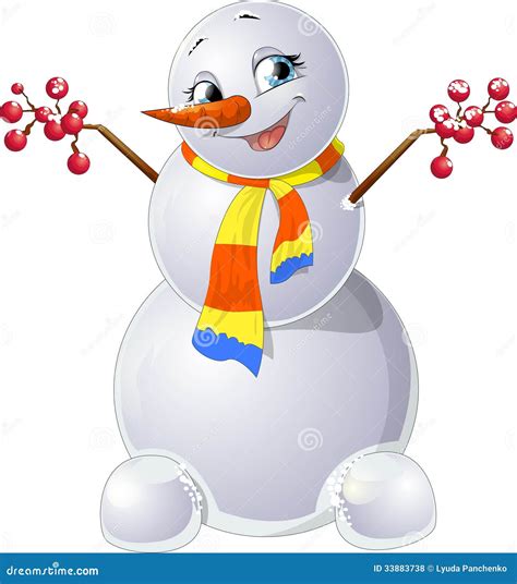 Snowman Royalty Free Stock Photos Image 33883738