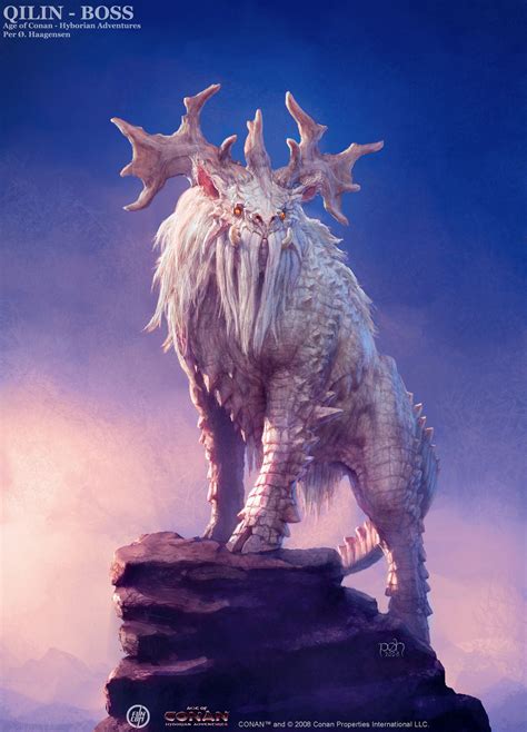 Quilin Boss Picture 2d Fantasy Creature Concept Art Character Age