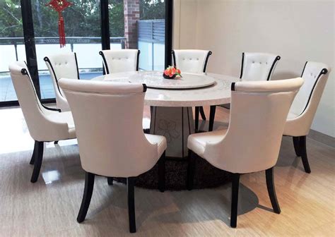 Granite Dining Table Set Flooding The Dining Room With