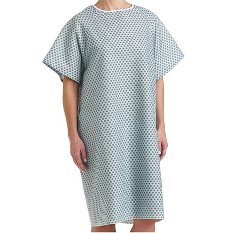 Deluxe Patient Hospital Gown Easy Care Soft And Comfortable Gowns 4pk