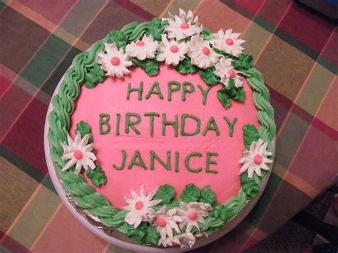 Happy Birthday Janice Cake Cakezc