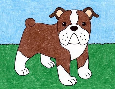 Look at the fantastic result! How to Draw a Bulldog · Art Projects for Kids in 2020 ...