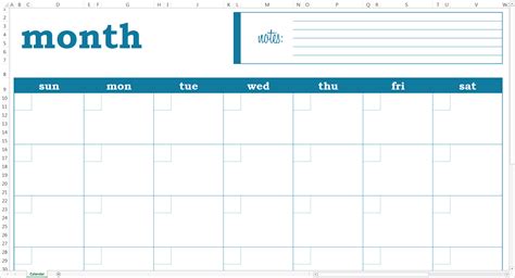 How To Use The Blank Monthly Calendar Savvy Spreadsheets