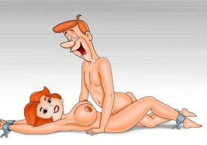 Busty Jane Jetson Is Nude And Chained While Her Happy Husband George Is