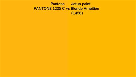 Pantone 1235 C Vs Jotun Paint Blonde Ambition 1456 Side By Side
