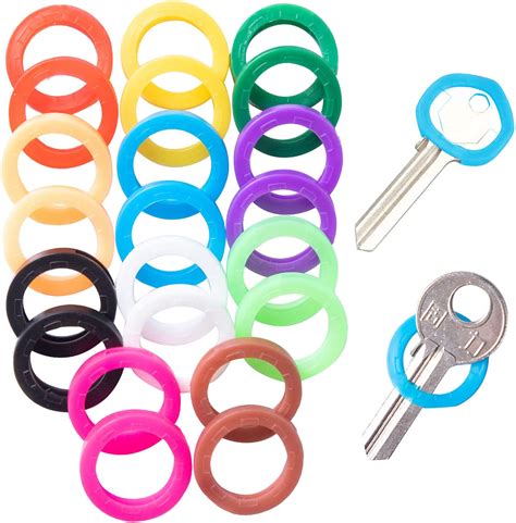 40 Pack Key Covers Caps Set Coloured Key Caps Flexible Square Key