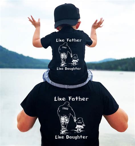 Camisa Personalizada De Papá Como Padre Como Camisa De Hija Etsy
