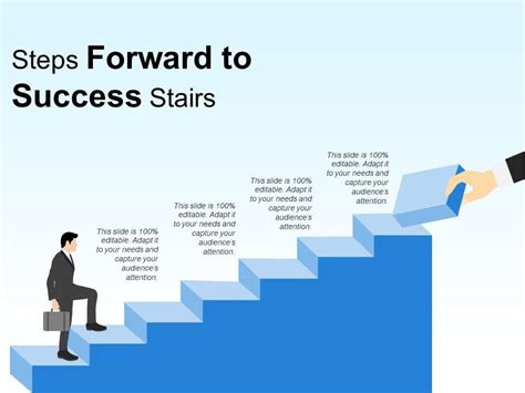 Steps Forward To Success Stairs Templates Powerpoint Slides Ppt