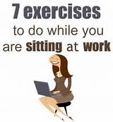 Pictures of Exercises You Can Do While Sitting