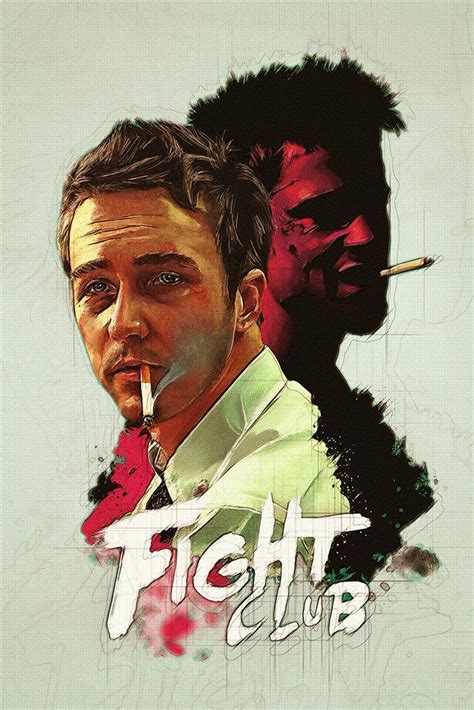 Fight Club Fan Art Poster Best Movie Posters Cinema Posters Movie