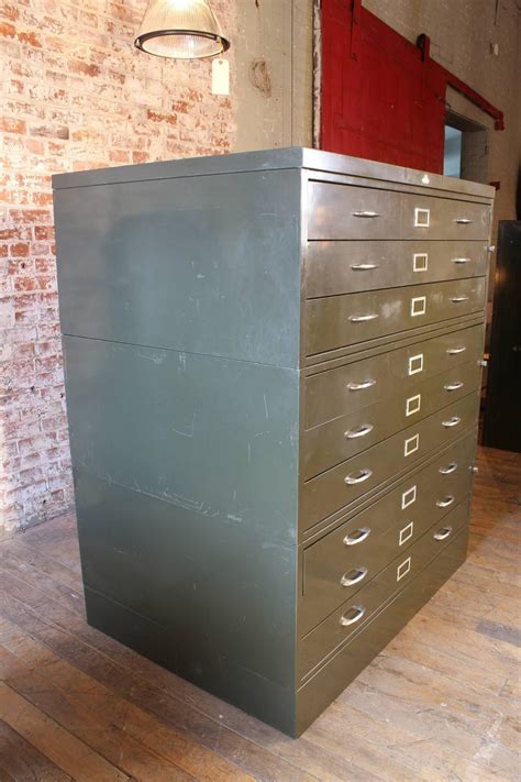 Well, help is here in the form for extremely practical and secure flat file cabinets. Vintage All-Steel Flat File Storage Cabinet at 1stdibs