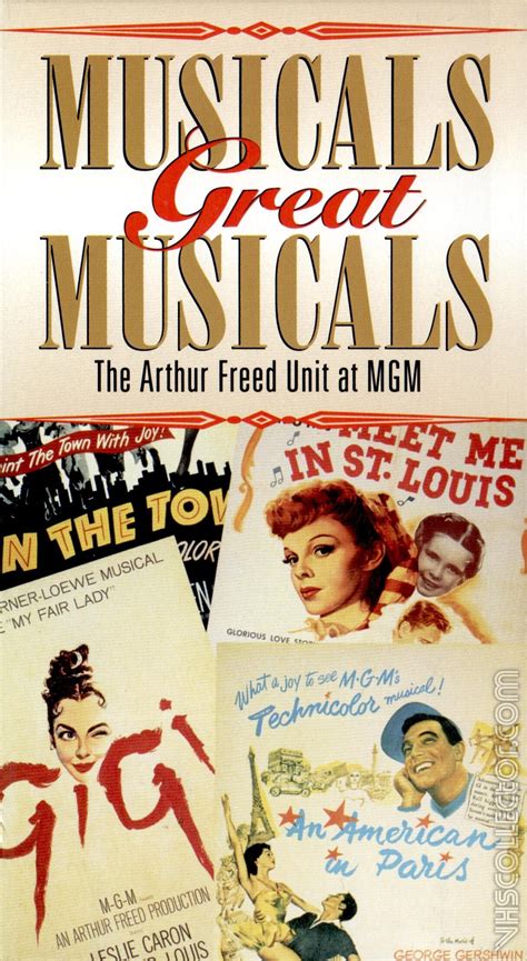 Musicals Great Musicals The Arthur Freed Unit At Mgm