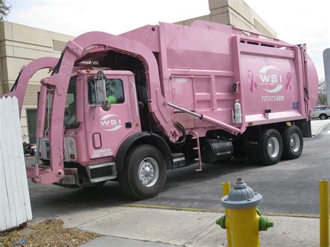 Pink Garbage Truck