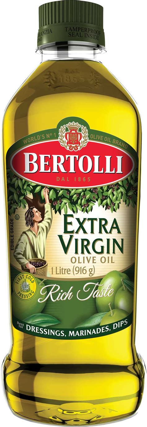 Limited and not conclusive scientific evidence suggests that eating about 2 tablespoons (23 grams) of olive oil daily may reduce the risk of coronary heart disease due to the monounsaturated fat in olive oil. BERTOLLI 1ltr EXTRA VIRGIN OLIVE OIL