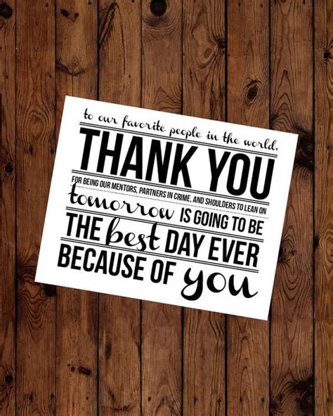 #3 it was an absolute pleasure to enjoy the presence of your guests at your dinner party and your home. Rehearsal Dinner Thank You Place Card Printable Instant ...