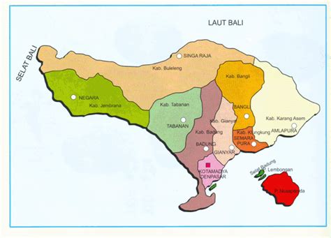 Daftar Kabupaten Dan Kota Di Bali Media Belajarku
