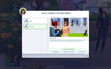 Part Time Writer Career New Branches By Arialyx At Mod The Sims Sims