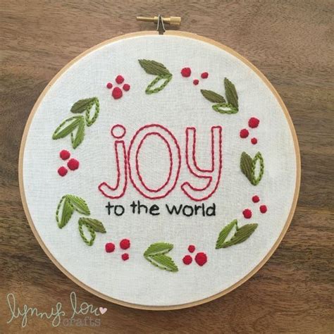 Yesterday, we added the letter o, and today, we'll finish off with the last letter, a simple decorative border. Downloadable PDF Embroidery Pattern, Joy to the World ...