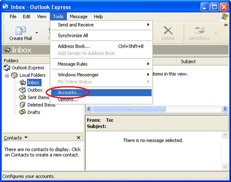 Setup Microsoft Outlook Express Sitevision Inc