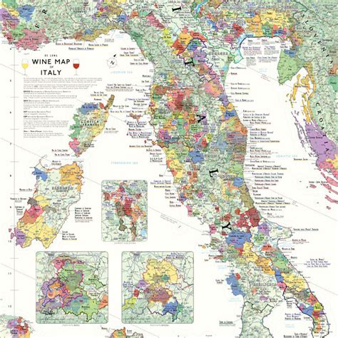 De Longs Wine Map Of Italy Wine Regions Wine Educationwine Tasting