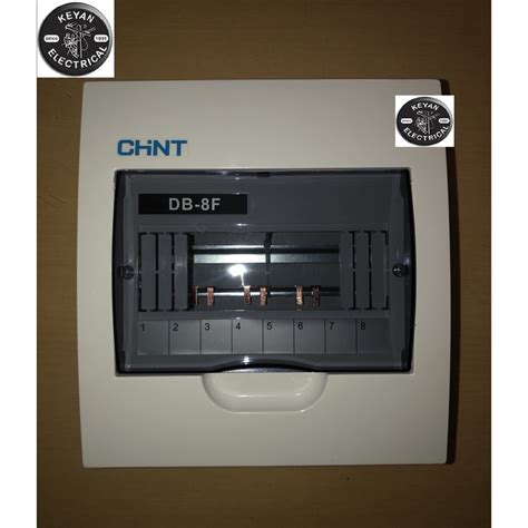 CHINT DISTRIBUTION BOX PANEL BOARD COMPLETE With BUSBAR GROUND NEUTRAL TERMINAL FLAME