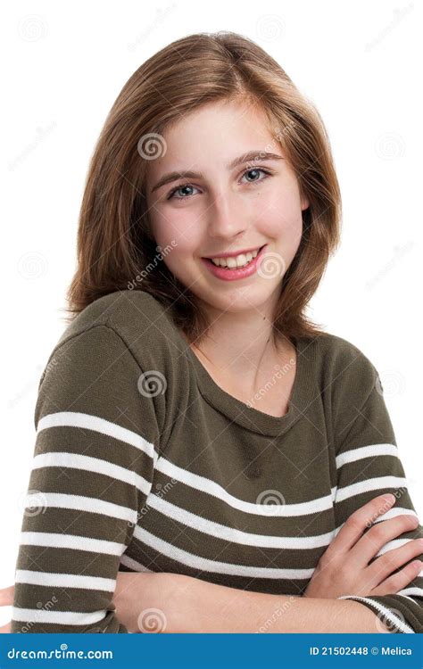 Portrait Of Young Teen Girl Stock Photo Image Of Expression