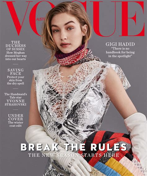 Gigi Hadid Vogue Australia July 2018 Celebmafia