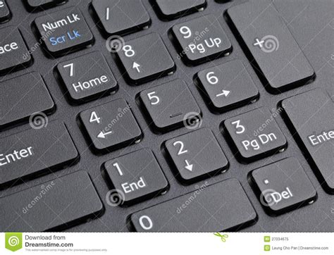 Number Keyboard Of Computer Stock Image Image Of Connection