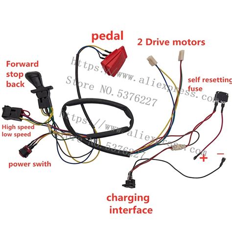 Childrens Electric Wheel 12v Diy Wiring Harness Change Complete Wire