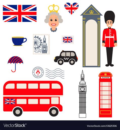 Symbols of the united kingdom, the channel islands and the isle of man is a list of the national symbols of the united kingdom, its constituent countries (england, scotland, wales and northern ireland). England traditional symbols Royalty Free Vector Image