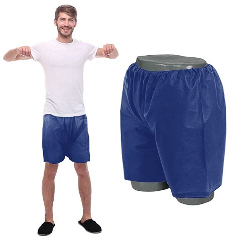 amz medical supply disposable shorts for men unisize pack of 200 dark blue exam shorts