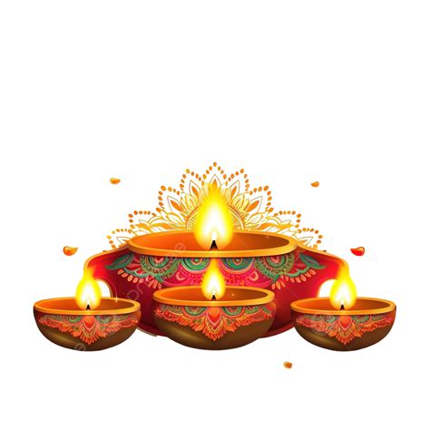 Hermoso Feliz Diwali Festival Indio Diseño De Banner Vector Png