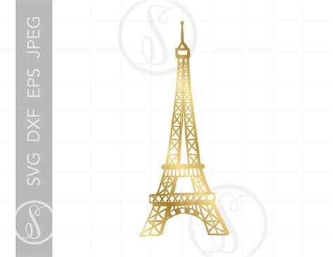 Eiffelturm Zeichnen Anleitung / Silhouette Schablone Romantic Paris
