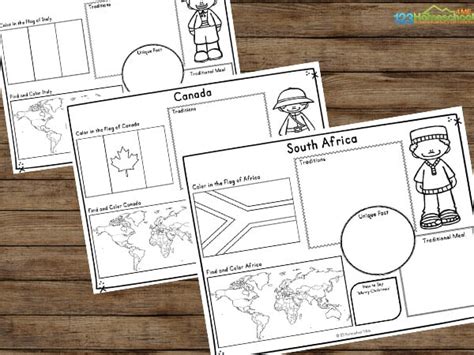 🌍 Free Printable Children Around The World Worksheets