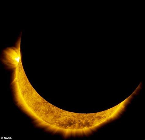 Nasas Sun Watching Satellite Sees Stunning Partial Solar Eclipse