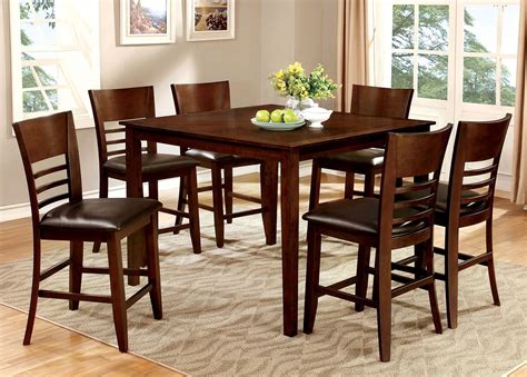 Trishelle round counter dining room set. Hillsview II 7 Piece Counter Height Dining Room Set ...
