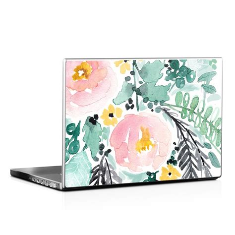 Laptop Lid Skin Blushed Flowers By Sara Berrenson Decalgirl