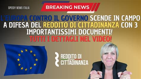 Leuropa Contro Governo Scende In Campo A Difesa Del Rdc Con