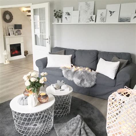 Instagram Wohnemotion Landhaus Wohnzimmer Modern Grau Weiß House