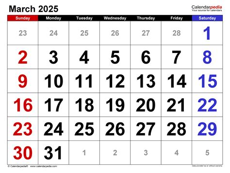 Monthly Calendar For March Elsie Myriam
