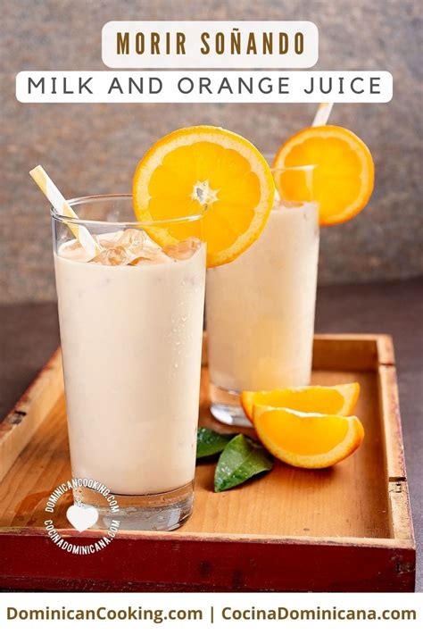 Morir So Ando Recipe Video Milk And Orange Juice Drink