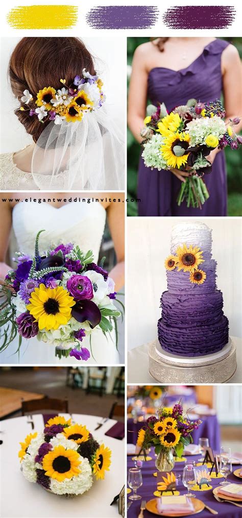 7 Awesome Colors that are great for a Sunflower Wedding Theme