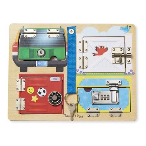Lock And Latch Board Manipulative Activity Toy
