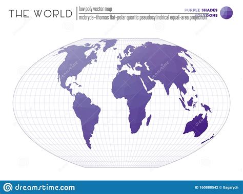 Polygonal World Map Stock Vector Illustration Of Land 160888542