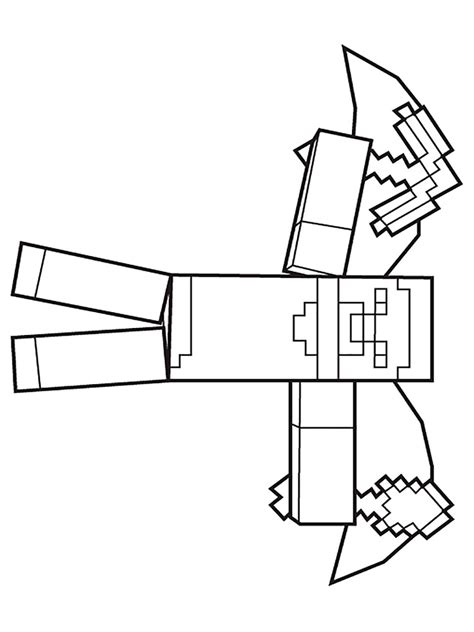 Free Minecraft Steve coloring pages. Download and print Minecraft Steve