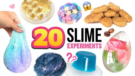 20 Amazing Diy Slimes Mixing Crazy Things Into Clear Slime Water