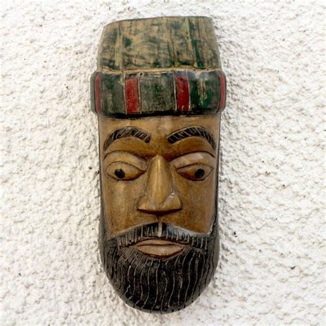 Hand Carved From A Single Piece Of Sese Wood The Face Of A Good