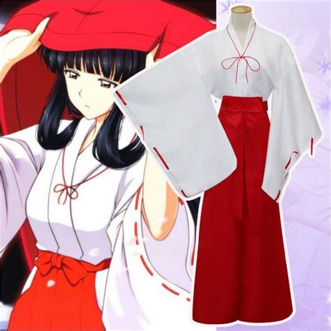 Hot And New Designed Japanese Anime Inuyasha Kikyo Kimono Cosplay Costume