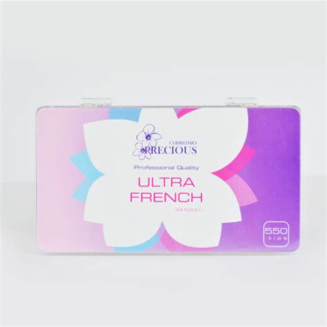 Ultra French Nail Tips Natural 550pcs